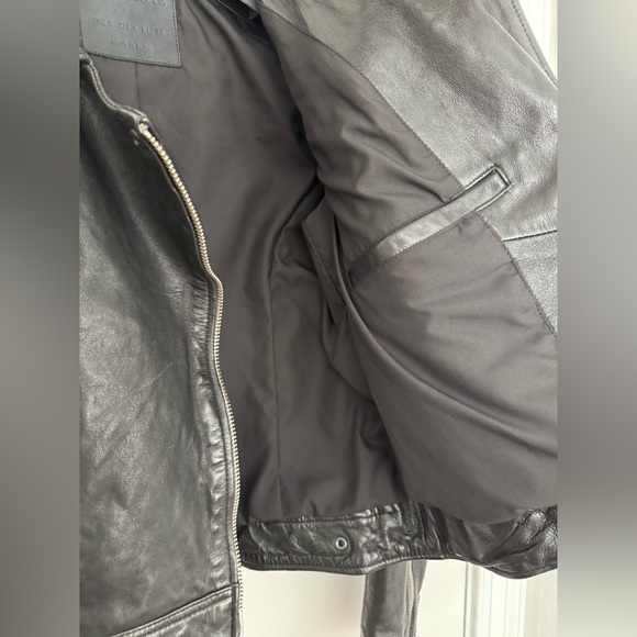 All Saints Leather Biker Jacket - Picture 2 of 5